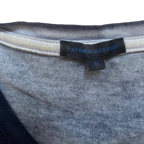 Patrick Assaraf Signature Vintage Wash Long Tee - Picture 5 of 5
